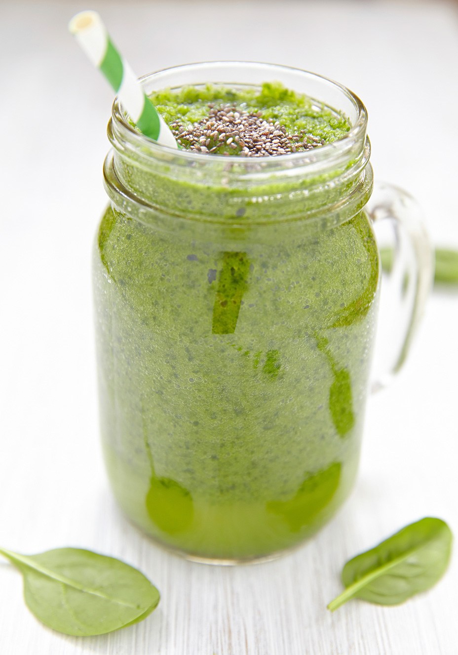 Suco antioxidante de espinafre