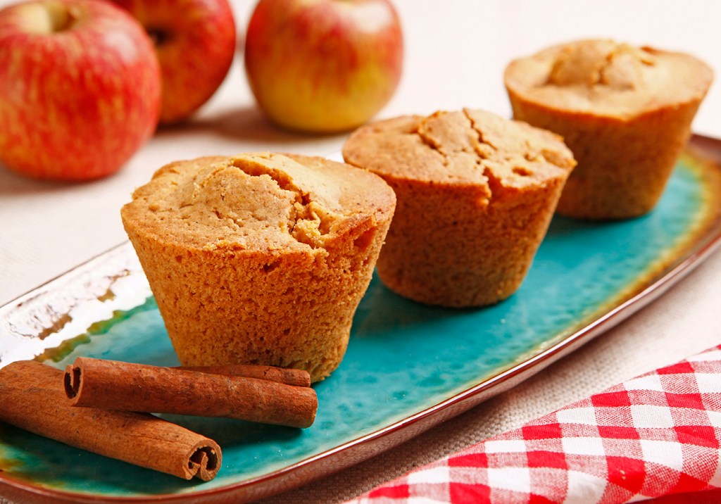 Muffin de maçã e canela sem glúten