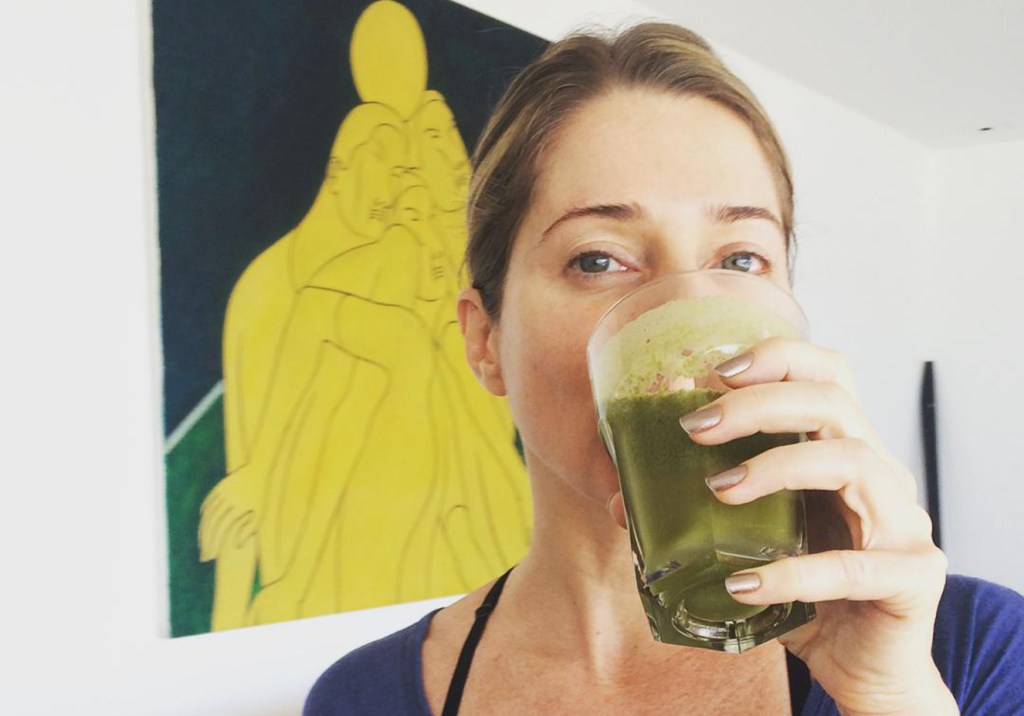 O suco verde de Letícia Spiller