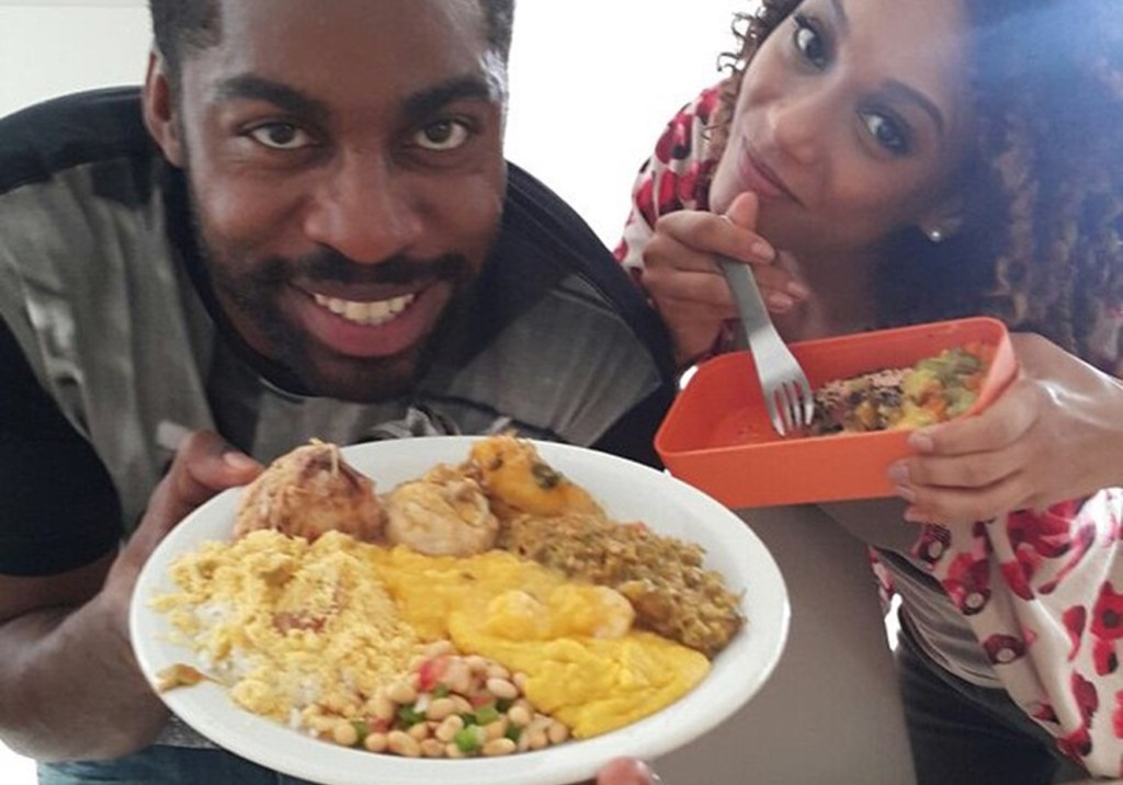 Em dieta, Taís Araújo compara sua marmita à de Lázaro Ramos