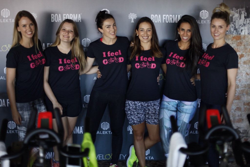 Da esquerda para a direita: Monica Wagner, culinarista saud&aacute;vel; Juliana Diniz, redatora-chefe da BOA FORMA; Giuli Pansera, endocrinologista e corredora; Nathalia Soares, corredora; Marina Strazzer, advogada e corredora; e Thais Massa, healthy chef.