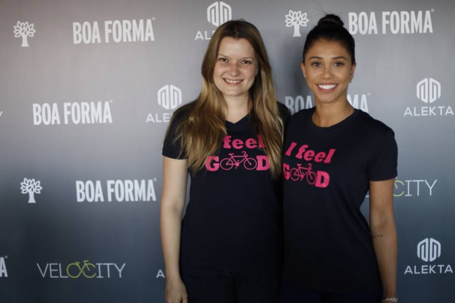 Ju Diniz com a nutricionista das estrelas Bruna Vilela, do Rio de Janeiro.