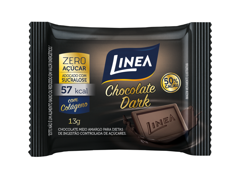 Deu vontade de um chocolate antes do almo&ccedil;o? Aposte no sabor do Chocolate Dark Linea.