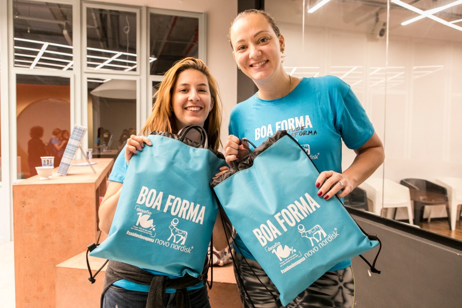 Os kits da Boa Forma foram entregues para todos os convidados Os kits da Boa Forma foram entregues para todos os convidados