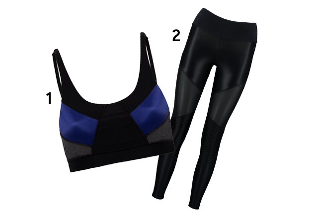 1. Top, <a href="https://www.wefitstore.com.br/" target="_blank" rel="noopener">We Fit by BOA FORMA</a>, R$ 220; 2. Legging, <a href="https://www.brofitwear.com.br" target="_blank" rel="noopener">Bro Fitwear</a>, R$ 164 (preços pesquisados em outubro de 2017). 1. Top, <a href="https://www.wefitstore.com.br/" target="_blank" rel="noopener">We Fit by BOA FORMA</a>, R$ 220; 2. Legging, <a href="https://www.brofitwear.com.br" target="_blank" rel="noopener">Bro Fitwear</a>, R$ 164 (preços pesquisados em outubro de 2017).