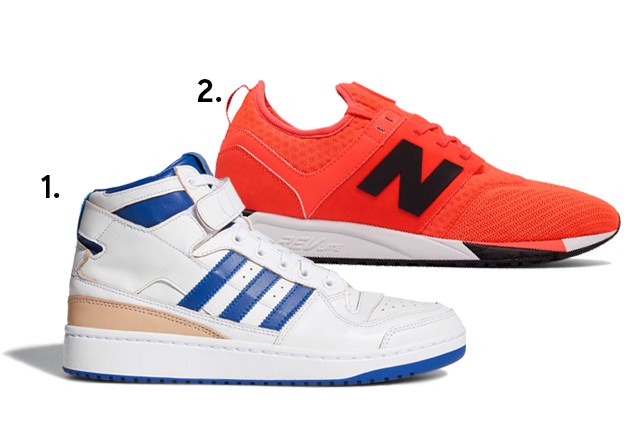 1. T&ecirc;nis, <a href="https://www.adidas.com.br/" target="_blank" rel="noopener">Adidas</a>, R$ 700; 2. T&ecirc;nis, <a href="https://www.newbalance.com.br/" target="_blank" rel="noopener">New Balance</a>, R$ 450 (pre&ccedil;os pesquisados em novembro de 2017)