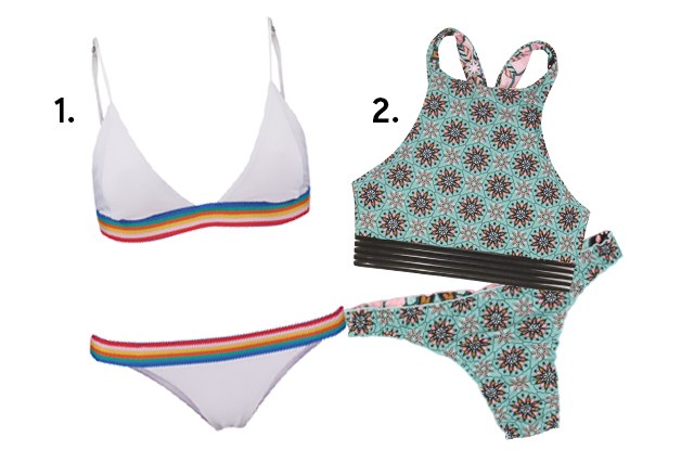 1. Biquini, <a href="https://www.escbrand.com/biquinis" target="_blank" rel="noopener">ESC</a>, R$ 258; 2 Top e tanga, <a href="https://www.liveoficial.com.br/colecoes-especiais/boa-forma" target="_blank" rel="noopener">BOA FORMA by Live!</a>, R$ 180 e R$ 145, respectivamente (pre&ccedil;os pesquisados em novembro de 2017)