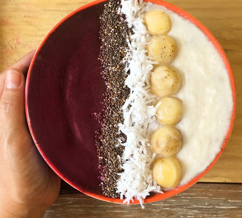Bowl de açaí e cupuaçu