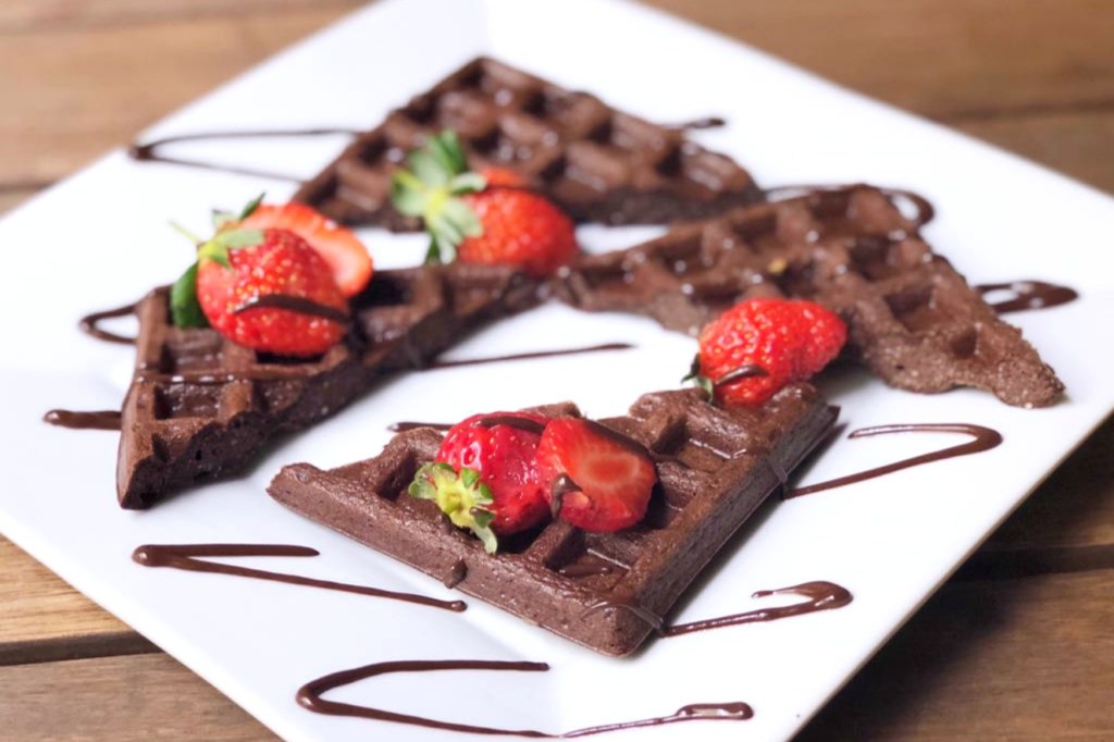 Waffle de chocolate