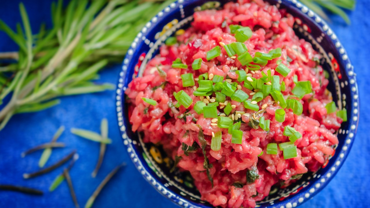 Risoto vegano de beterraba