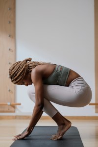 Sportswoman Doing Fitness Exercise Sportswoman Doing Fitness Exercise