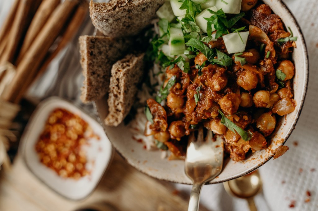 Receitas proteicas com grão-de-bico