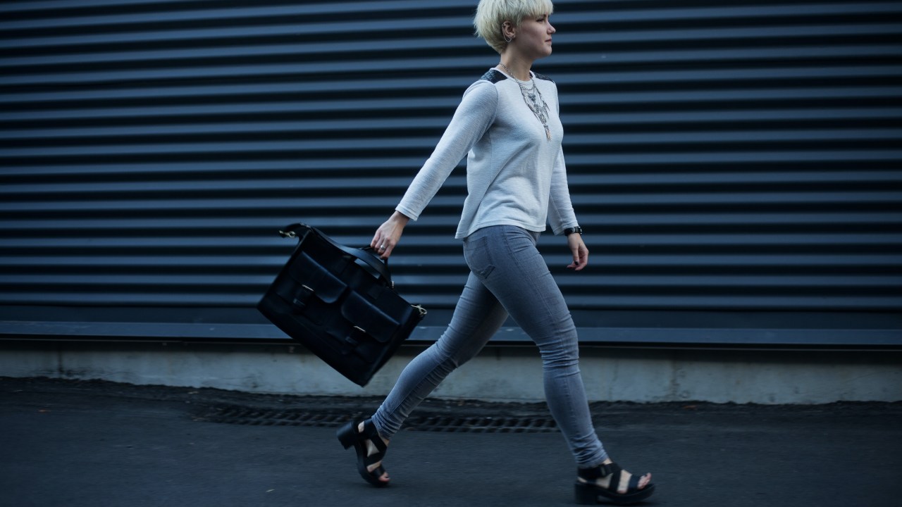 hot girl walking