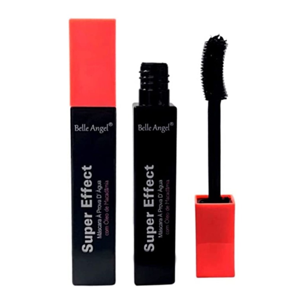 belle angel Rimel Mascara de Cilios a Prova d'água Super Effect Super Volume Belle Angel