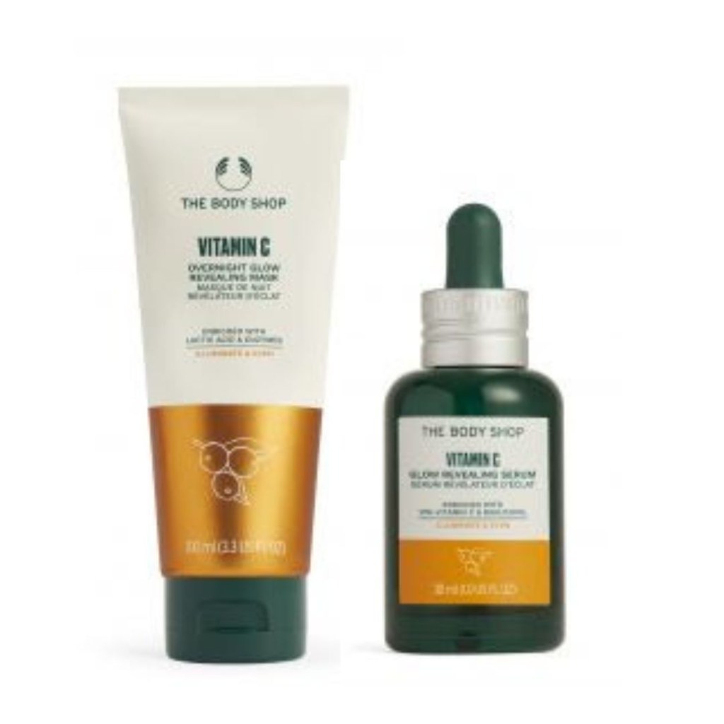 Vitamina C Sérum Facial e Vitamina C Máscara Noturna The Body Shop