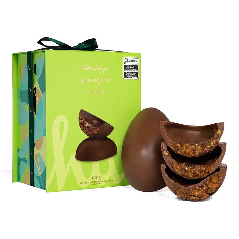 Ovo de Páscoa recheado com Pistache Kopenhagen