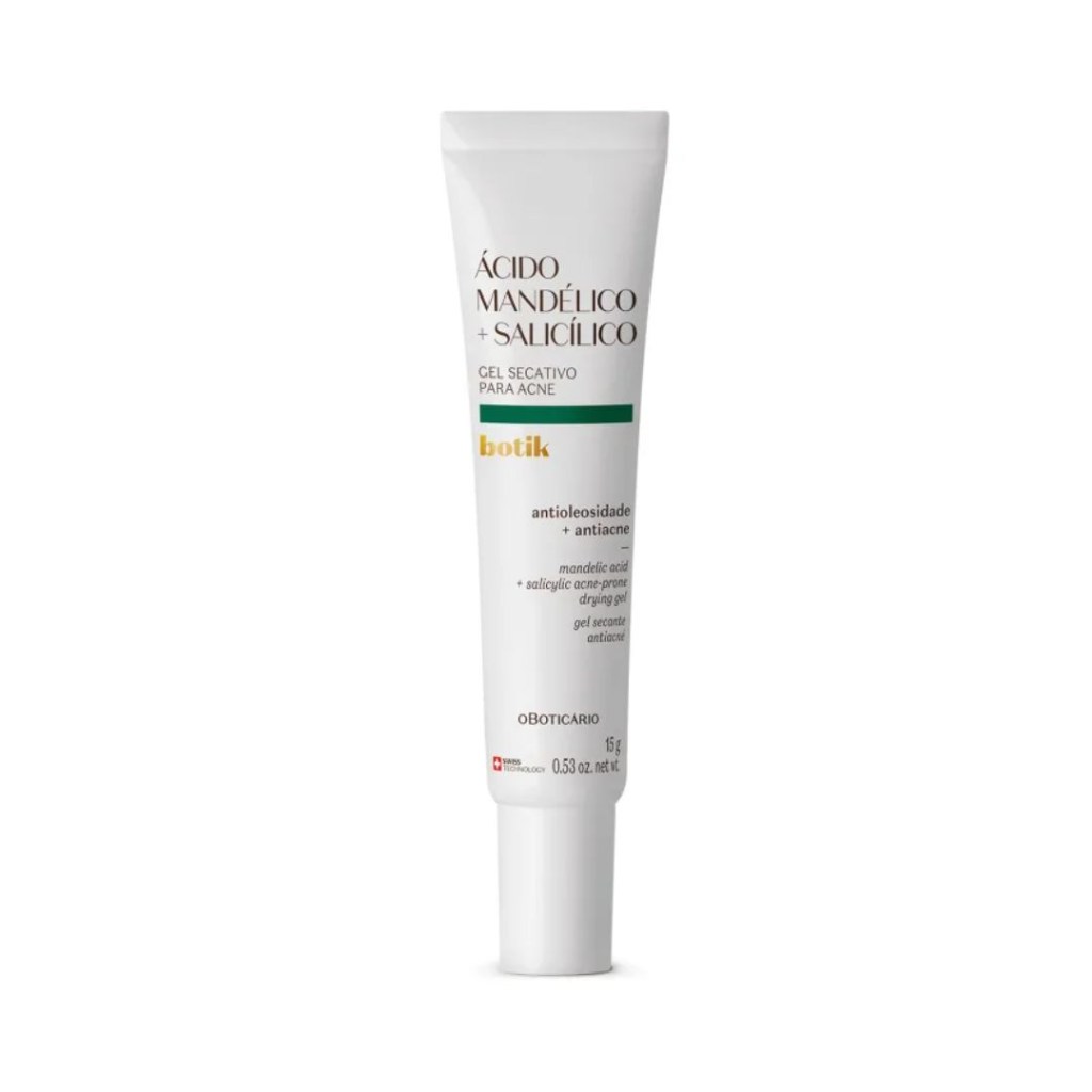 oboticário Gel Secativo Para Acne Ácido Mandélico e Salicílico Botik O Boticário