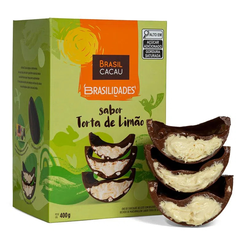 Ovo Brasilidades Sabor Torta de Limão Brasil Cacau