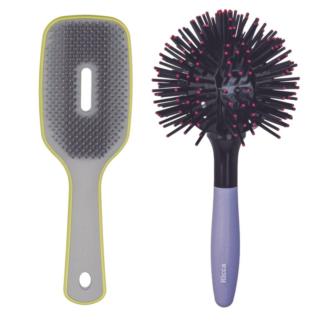 escovas ricca Escova Flex Fast Dry e Escova Cachos e Ondas 360