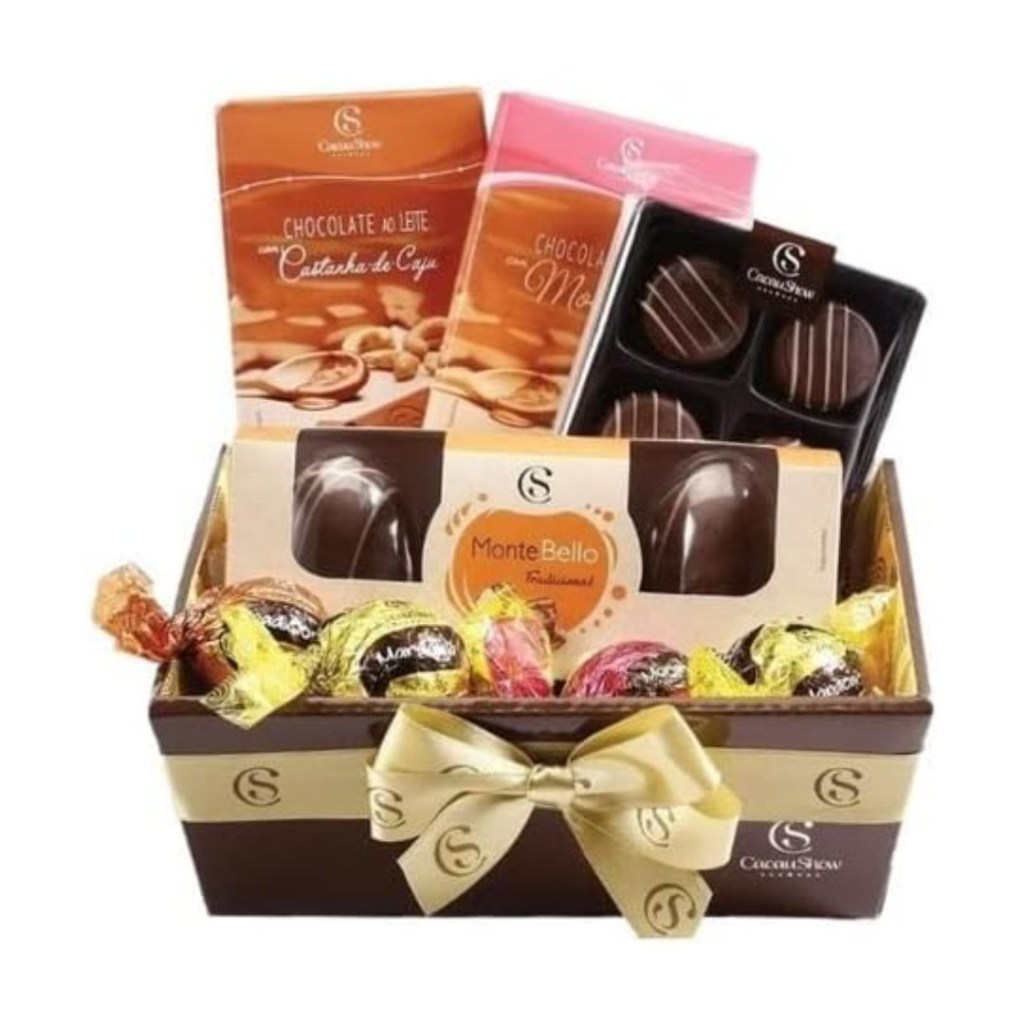 cacau show cesta Cesta de Chocolates Para Presente Cacau Show