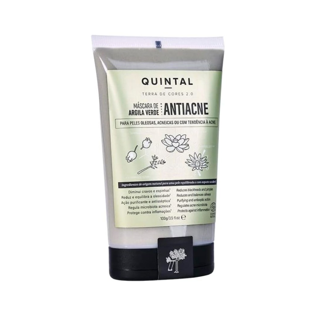 quintal argila antiacne Máscara de Argila Verde Antiacne