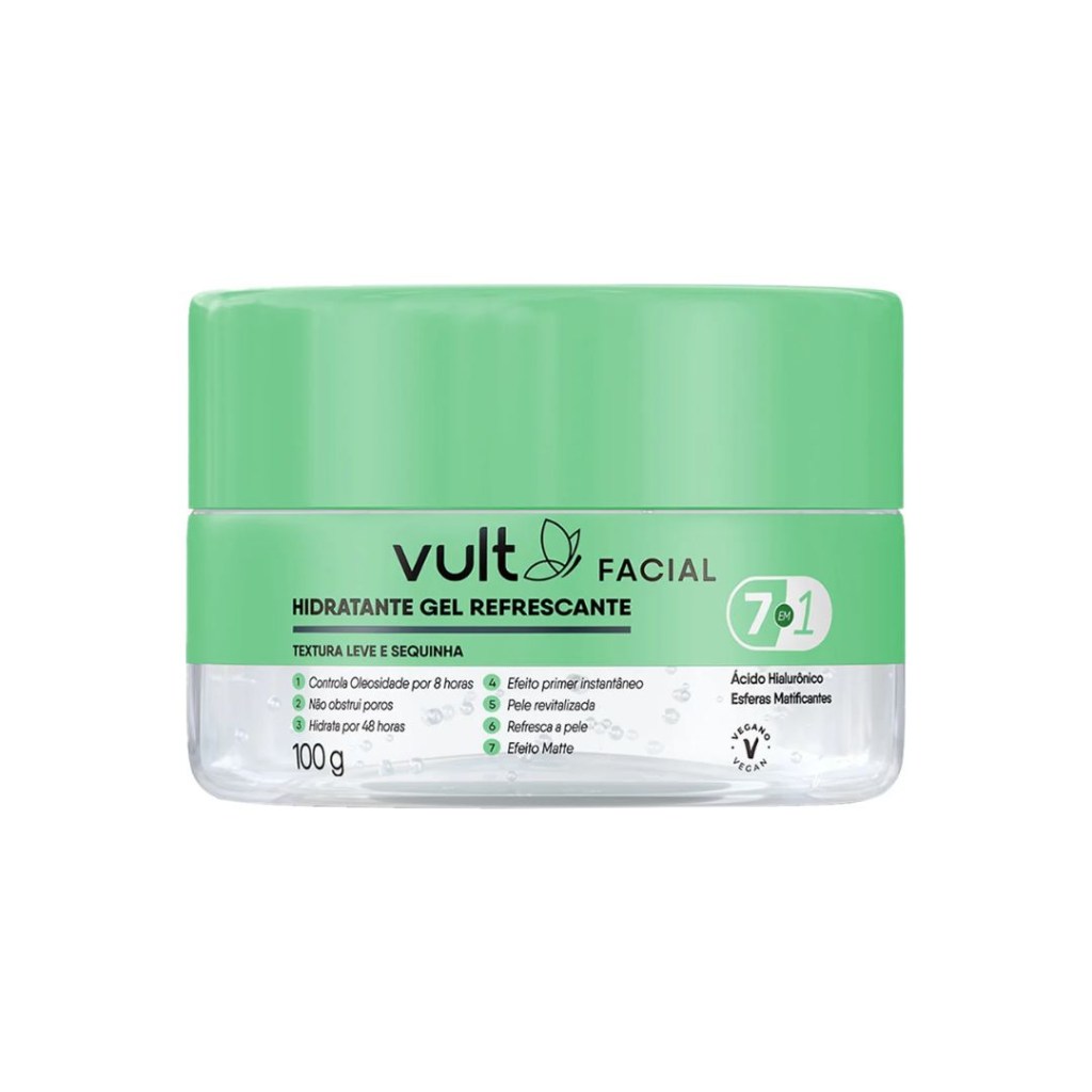 vult facial resfrescante Gel Hidratante Refrescante 7 em 1