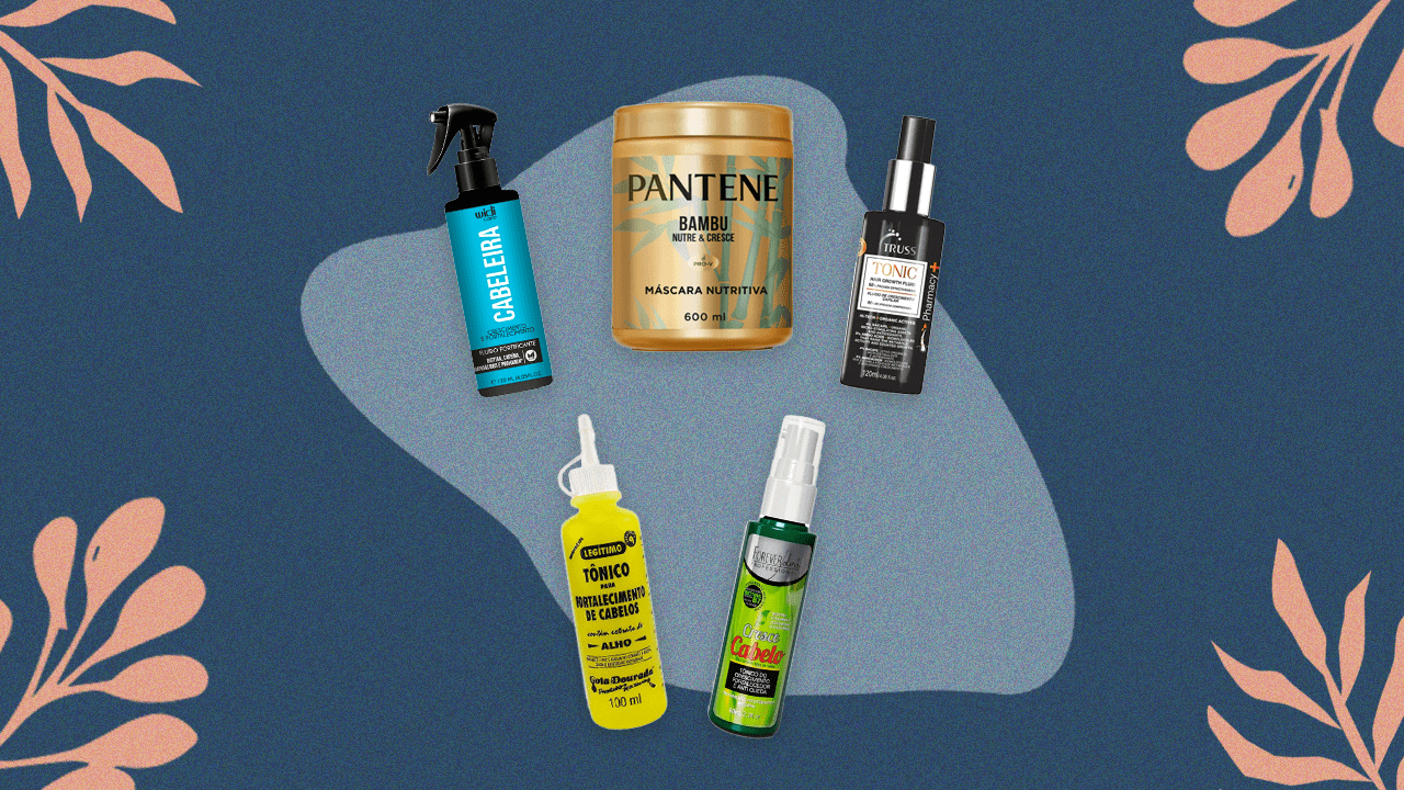 Veja sugestões de produtos para o cabelo crescer