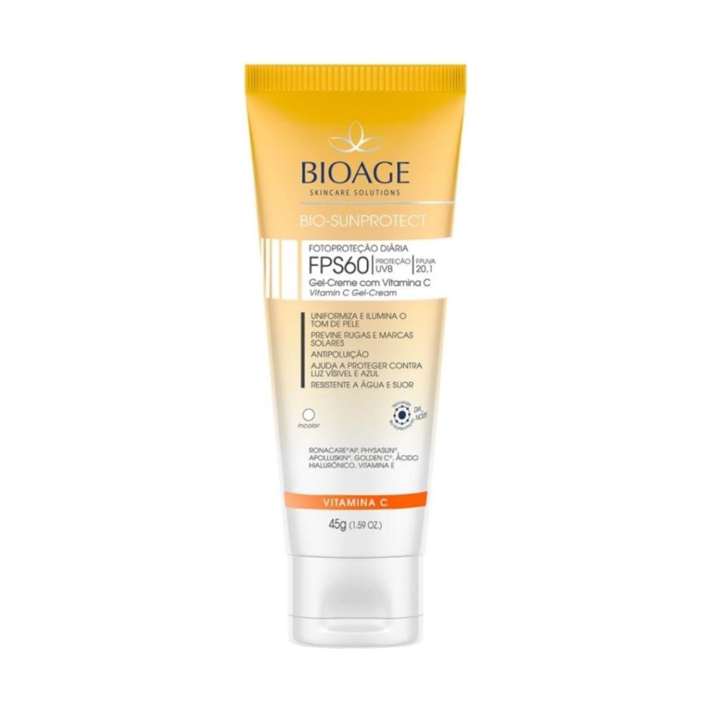 bioage protetor solar com vitamina C Protetor Solar Vitamina C e Hialurônico Bioage