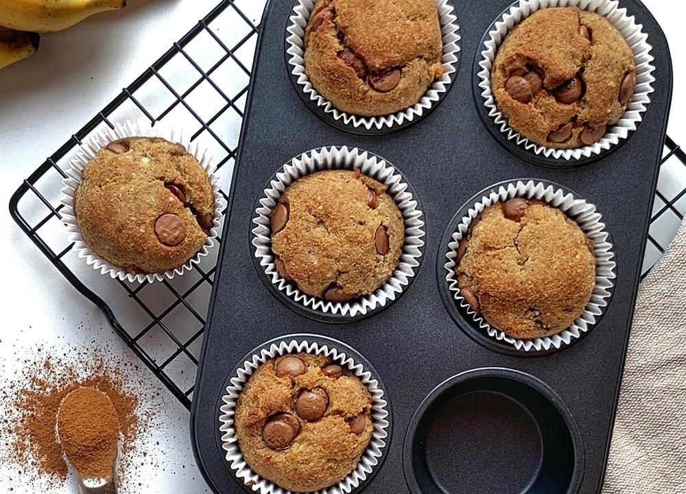 Aprenda a fazer muffin vegano de banana