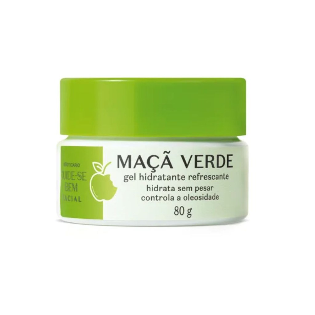 Gel Hidratante Refrescante Facial Cuide-se Bem Feira Maçã Verde