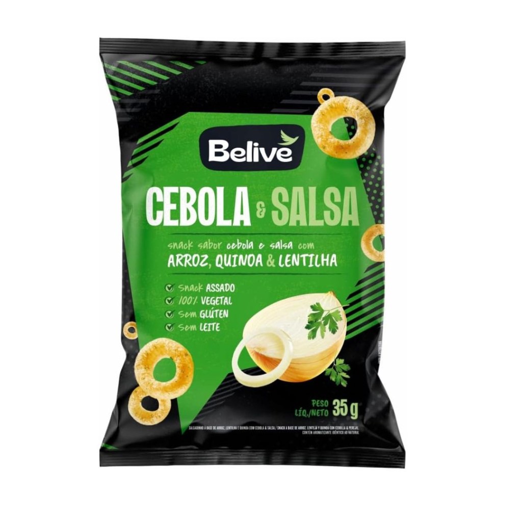 Belive Snack Cebola e Salsa 35g Belive Snack Cebola e Salsa
