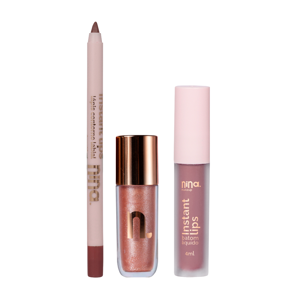 nina makeup Lip Combos Dia do Beijo Nina Makeup