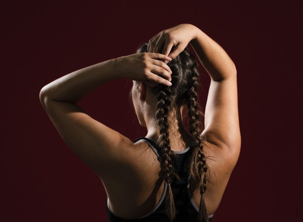 cabelo na academia