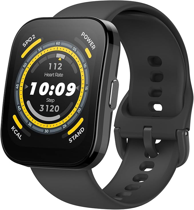 relogio-corrida3 Relógio Inteligente Amazfit Bip 5 46mm A2215 GPS, Chamadas Bluetooth, Bateria de 10 dias, Tela ultra grande, Rastreamento de passos, Alexa Built-In, AI Fitness App (Black)