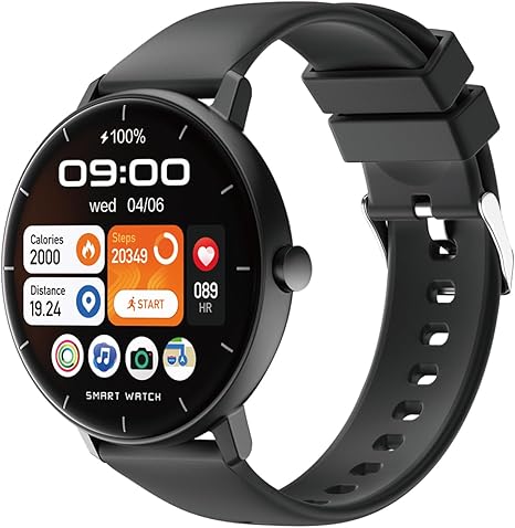relogio-corrida5 Relógio Inteligente Tela HD Touch, IP67 à Prova d‘Água, Bateria de 7-10 Dias, Monitoramento Esportivo, Chamadas Bluetooth, Notificações, Smartwatch Preto
