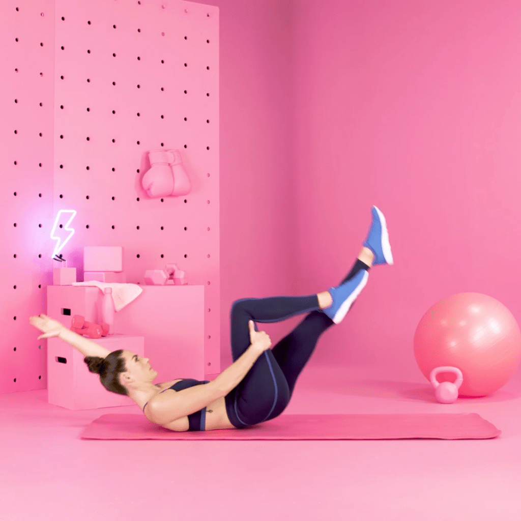 balanço com apoio nas coxas